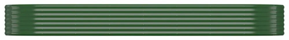 zöld horganyzott acél kerti magaságyás 322x100x36 cm