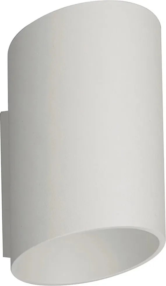 Fali lámpa modern fehér ferde díszcső nappaliba Zuma Line