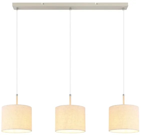 Globo 15968-3H - DELEON kábeles csillár 3xE27/40W/230V