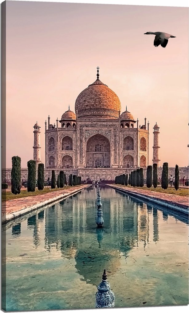 Vászonkép Tádzs Mahal Építészet India 60x100 cm Ideális ajándék