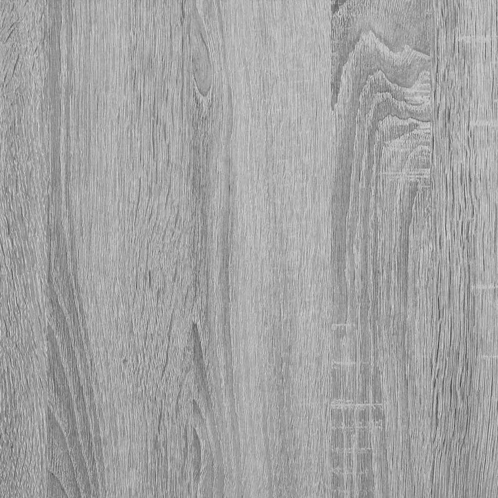 szürke sonoma színű szerelt fa íróasztal 80 x 45 x 74 cm