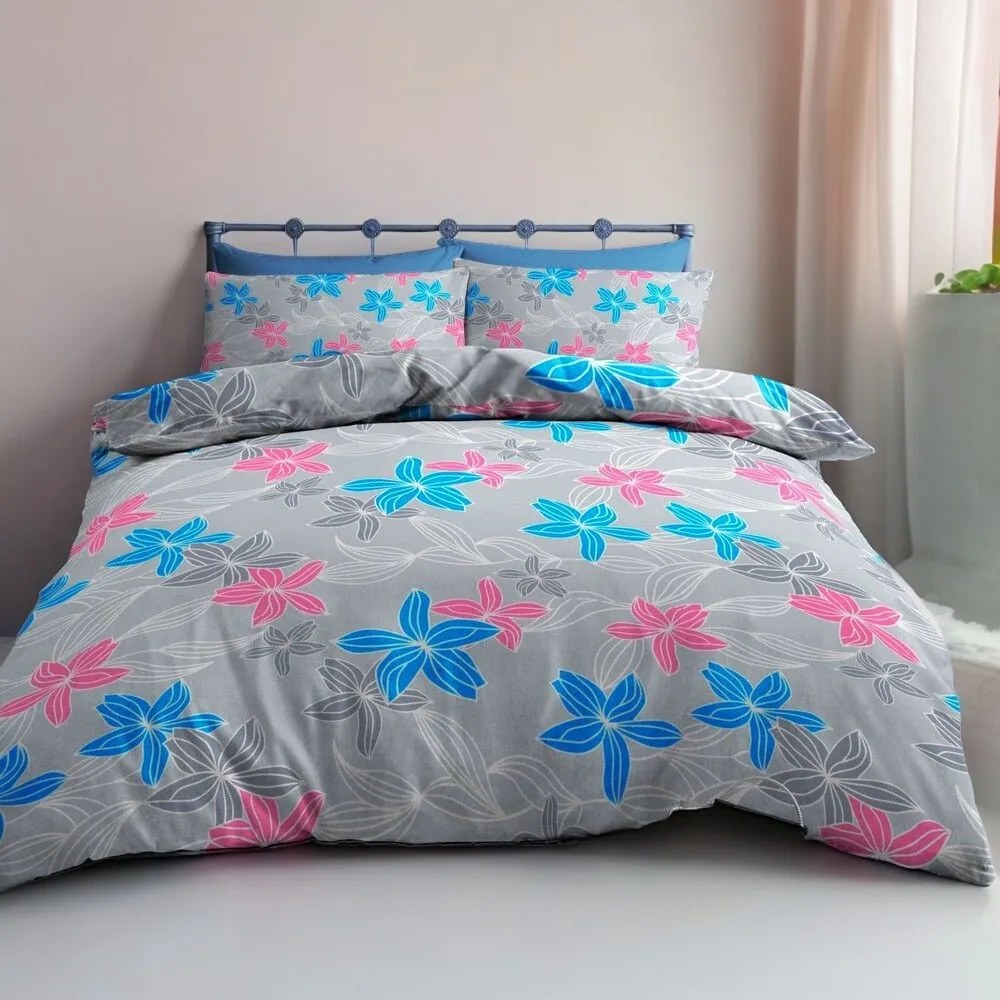 Krepp ágynemű Homa LOREA FLOWER 2 részes 140x200 cm