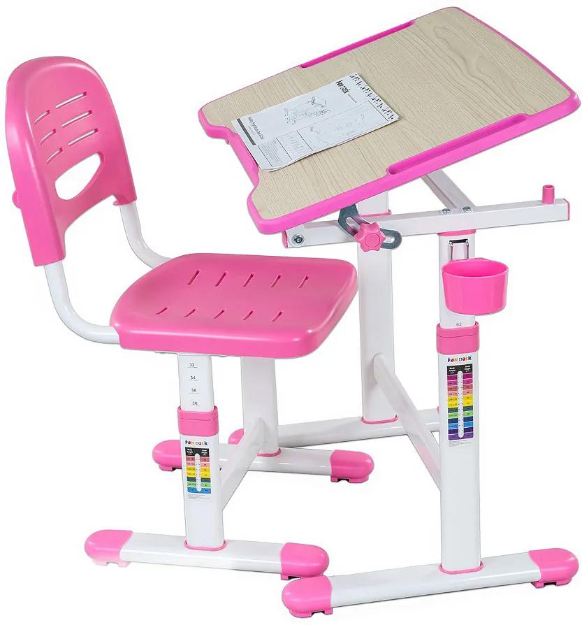FD Pikolo II növekvő íróasztal gyerekeknek Szín: Rózsaszín