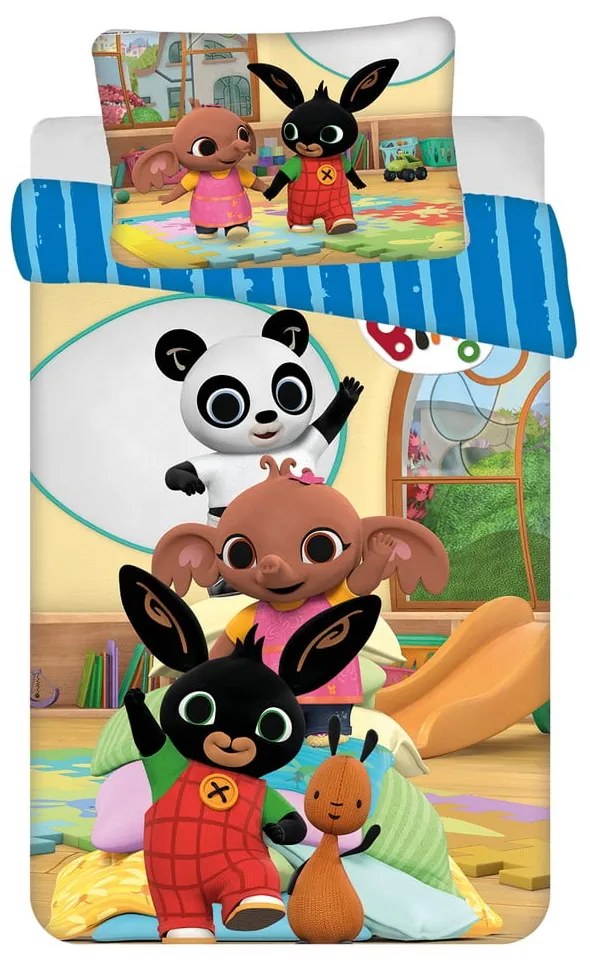 Pamut gyerek ágyneműhuzat babaágyhoz 100x135 cm Bing Bunny "Tower" – Jerry Fabrics
