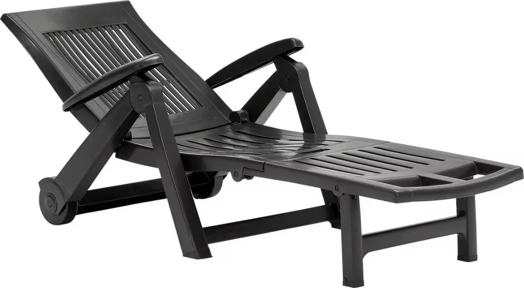 ZIRCONE kerti nyugágy, 72×195×101 cm, antracit I.P.A.E-Progarden