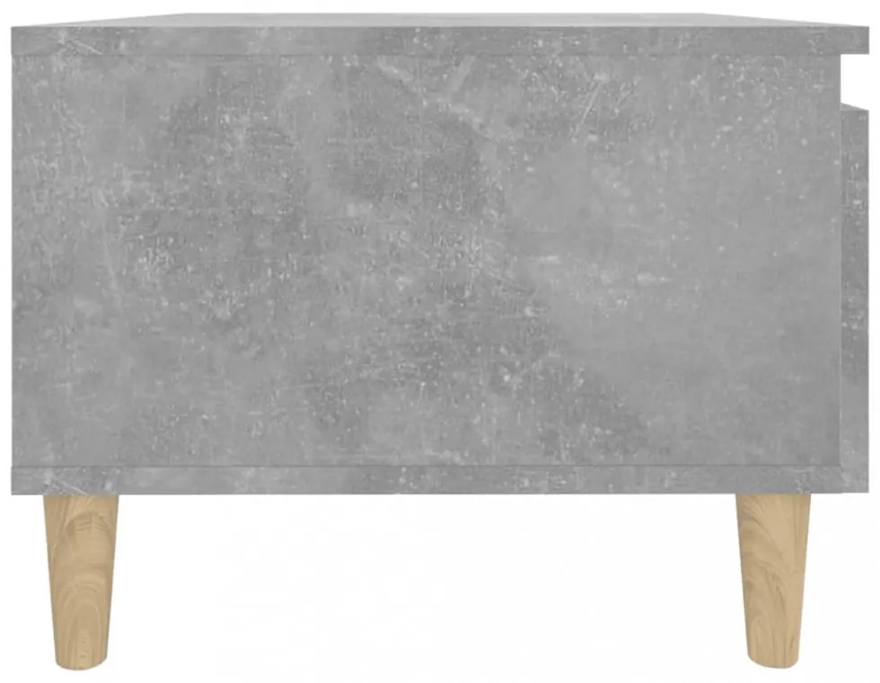2 db betonszürke szerelt fa kisasztal 50x 46 x 35 cm