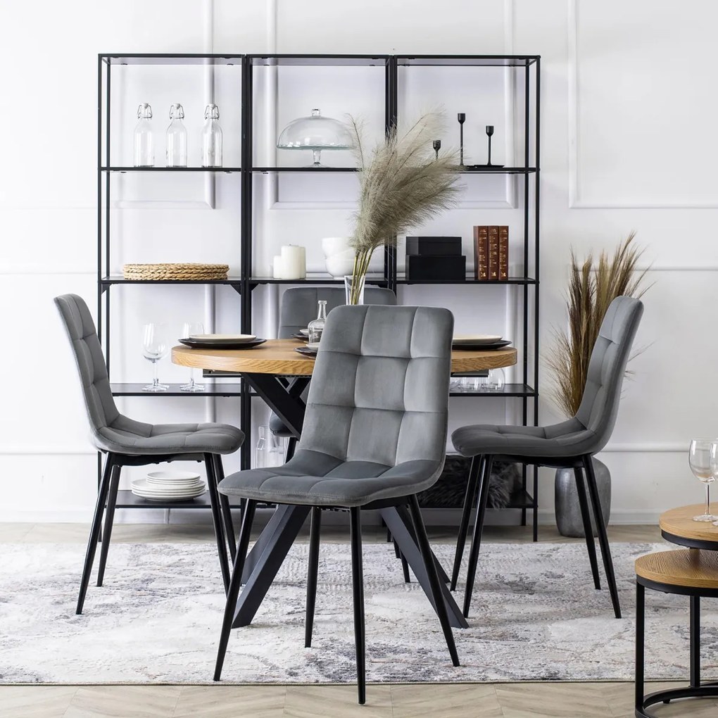 Szürke Bársony Étkezőszék. PERU