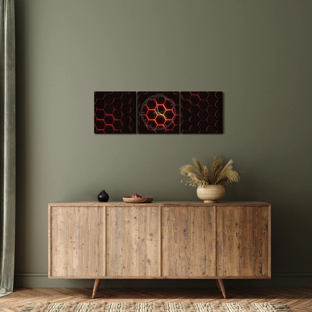 A háló képe (órával) (90x30 cm)