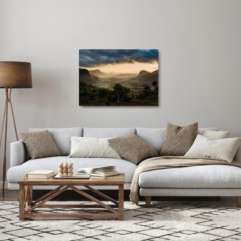 Kép - Kubai csúcsok (üvegen) (70x50 cm)