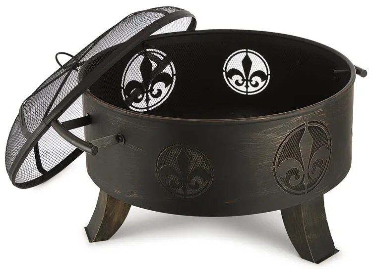 Blumfeldt Versailles, tűzrakóhely, tűzrakó tál, Ø60 cm, acél, fekete