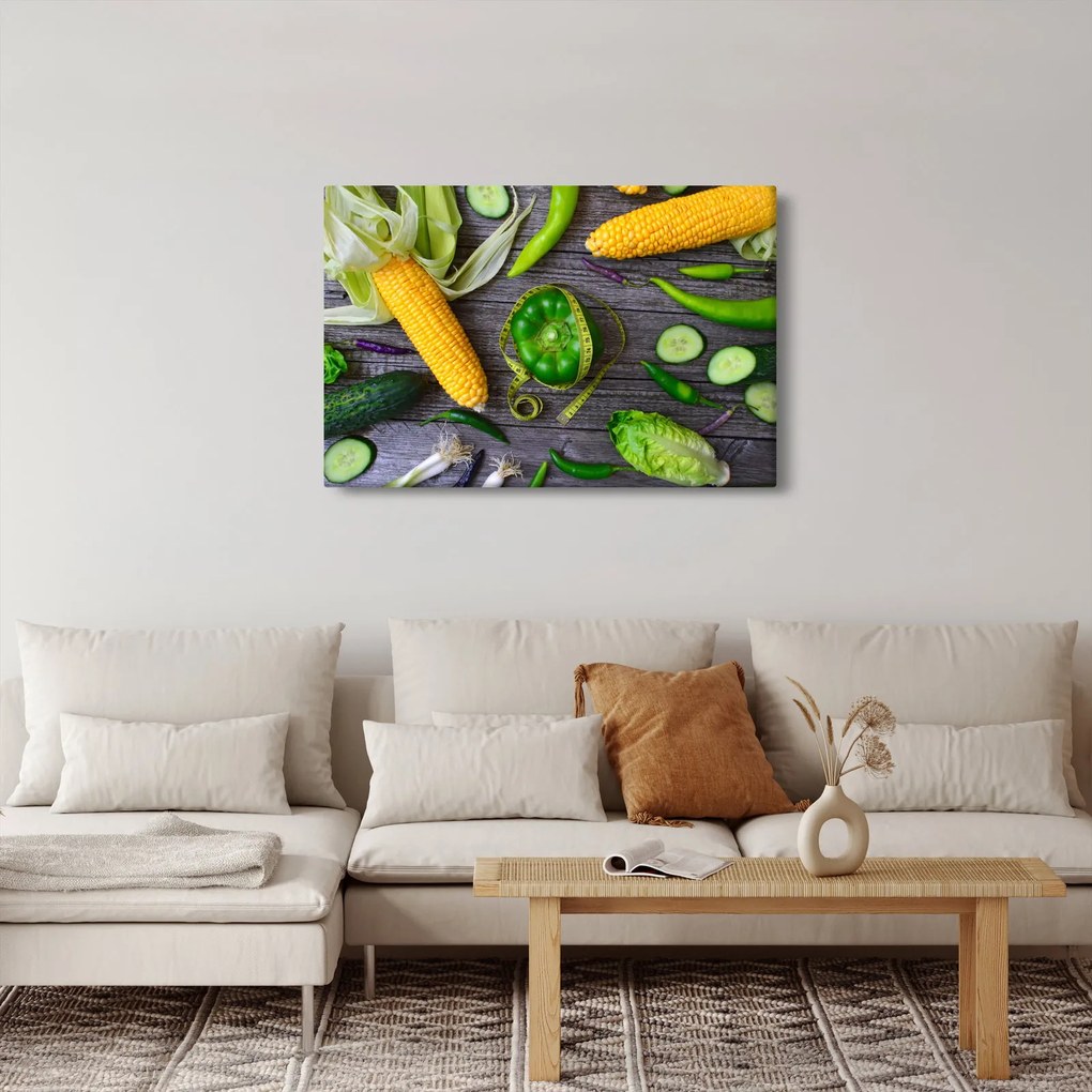 Zöldség képe (90x60 cm)