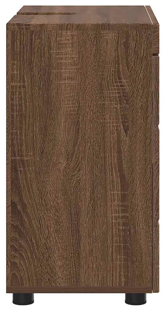 Fürdőszoba mosdószekrény TULUM barna tölgy 60 x 34 x 63 cm