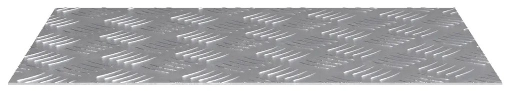 Rácsos lemezek 2 pcs Ezüst 60 x 40 cm Alumínium