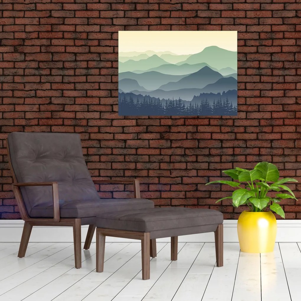 Kép - Forest Mountain (70x50 cm)