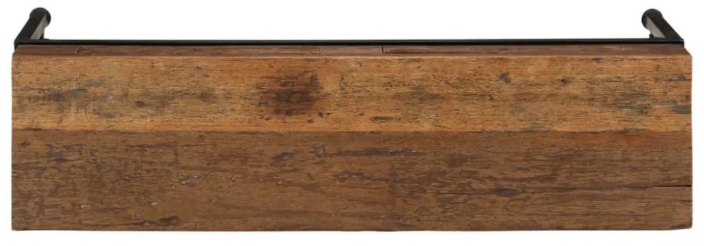 tömör újrahasznosított fa TV-szekrény 110 x 30 x 46 cm