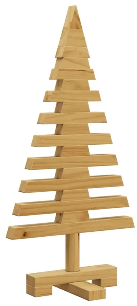 Fából készült Karácsonyfa állvánnyal Barna 60 cm Tömör fenyőfa