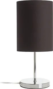 RENDL NYC/RON 15/20 asztali lámpa Polycotton fekete/króm 230V LED E27 15W