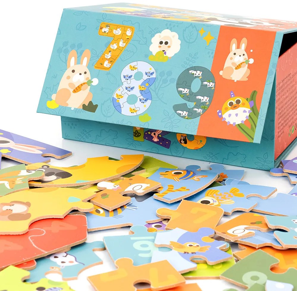 Fa puzzle számokkal