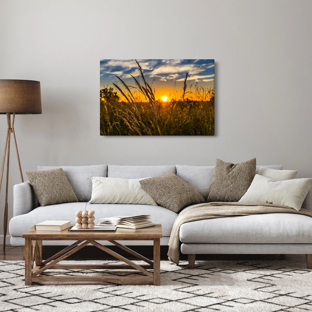 A mező naplementekor képe (90x60 cm)