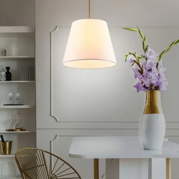 Csillár zsinóron ELENA 1xE27/20W/230V fehér