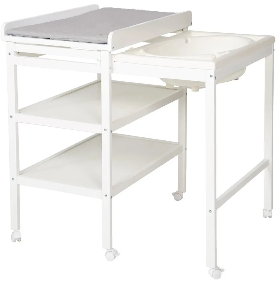 Fehér pelenkázó feltét Style grau – Roba