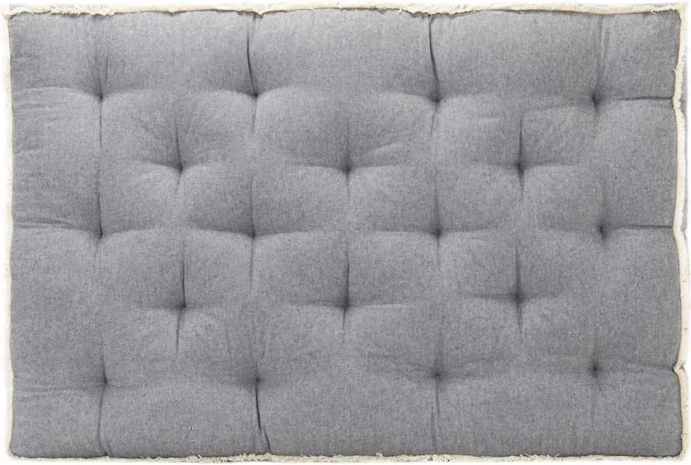 vidaXL antracitszürke raklapkanapé-párna 120 x 80 x 10 cm
