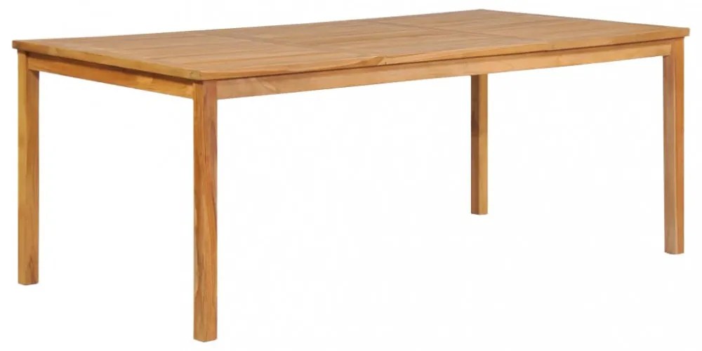 9 darabos tömör tíkfa kerti étkezőgarnitúra 200 x 100 cm