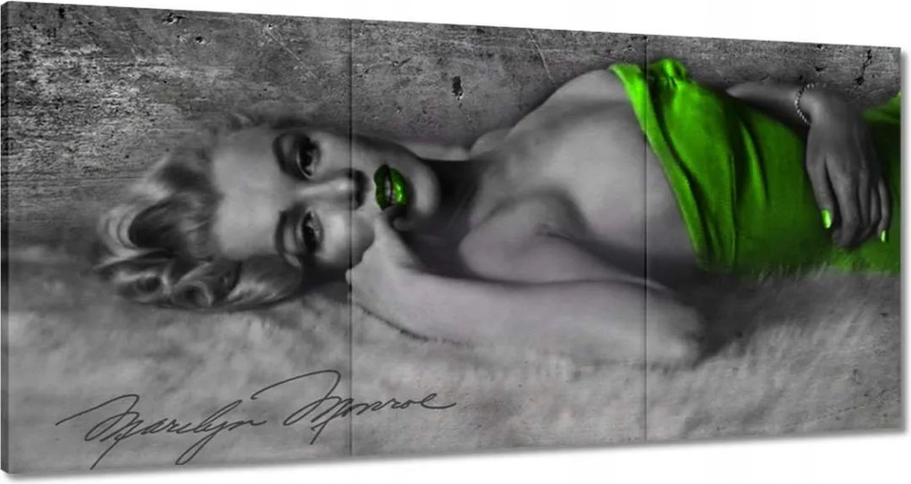 Festmények 120x60 Lime Marilyn Monroe