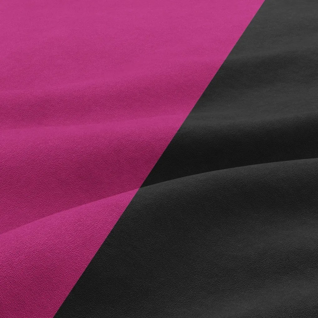 Hewlet fotel, szövet anyag, hab töltet, fekete - rózsaszín