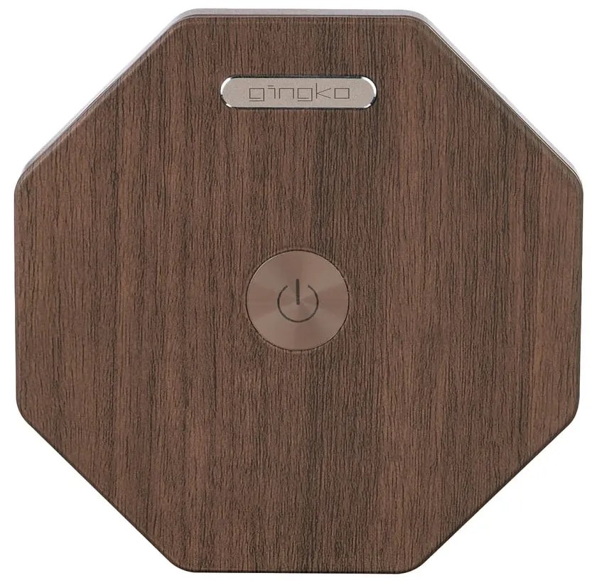 Barna LED asztali lámpa (magasság 18 cm) Twist Hexagon – Gingko
