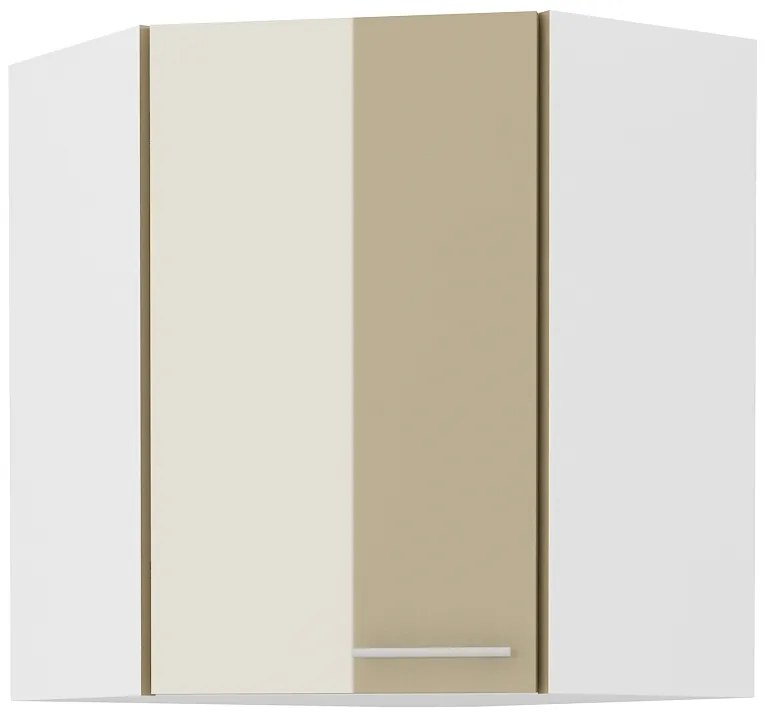 Sarok felső konyhaszekrény Lavera 58 x 58 GN 72 1F (fehér + fényes cappucino). 1032382