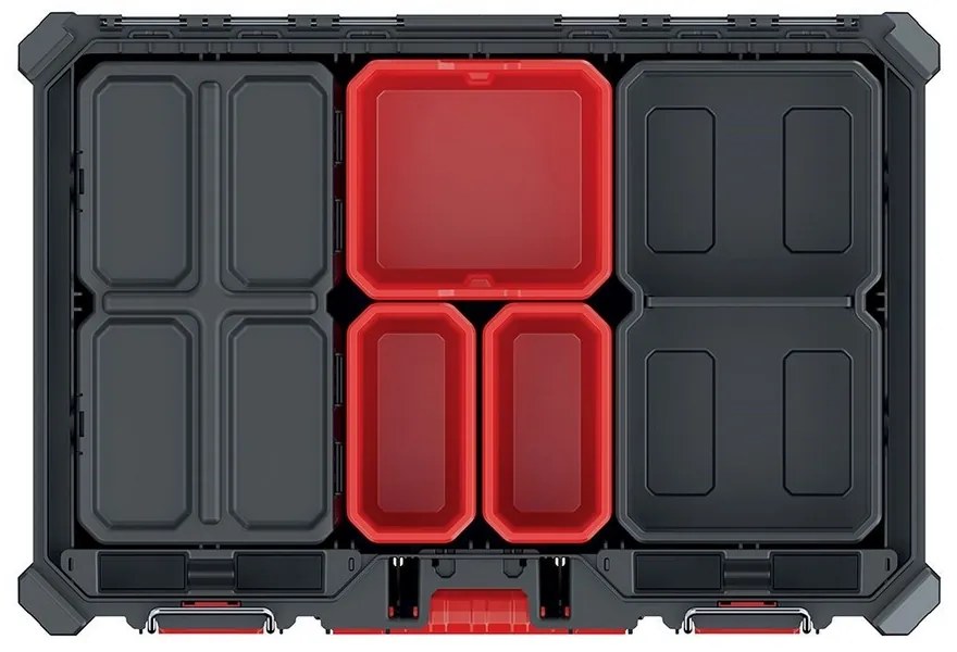 Szervező - AC híd dobozokkal, fekete