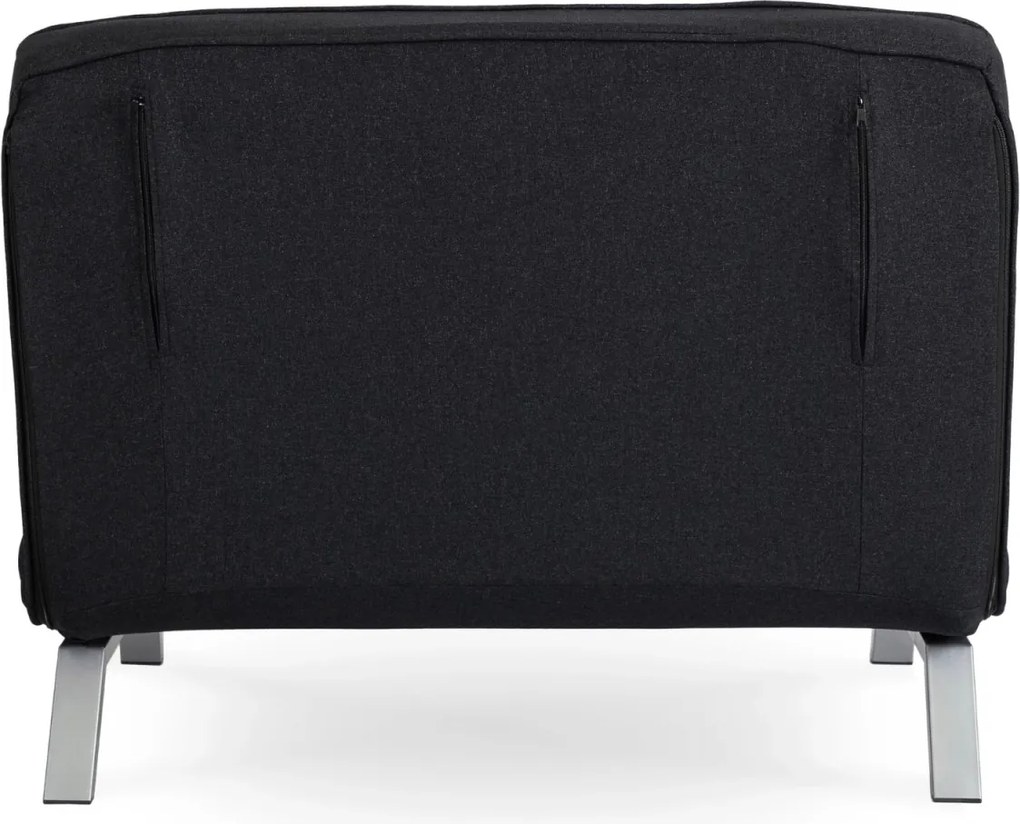 Kétszemélyes dönthető fotel fekete színben BART 2