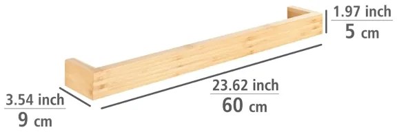 WENKO 24742100 - BAMBUSA törölközőtartó 60x9 cm barna