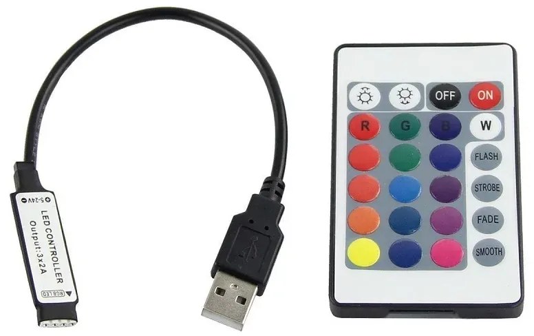 Zaparkorun LED RGB szalag TV mögé - 5 m