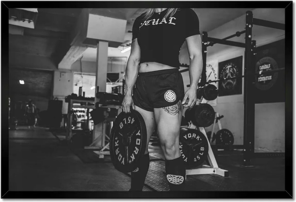 Poszterek keretben 60x40 Edzőterem Edzés Teljesítmény