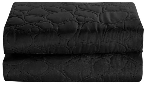 Fekete ágytakaró STONE Méret: 170 x 210 cm
