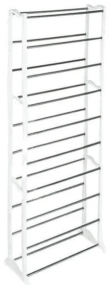 10 soros cipőtároló - fehér