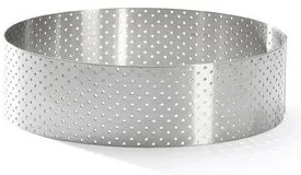 De Buyer 3098.05 perforált torta körkeret 12,5 cm,rozsdamentes acél