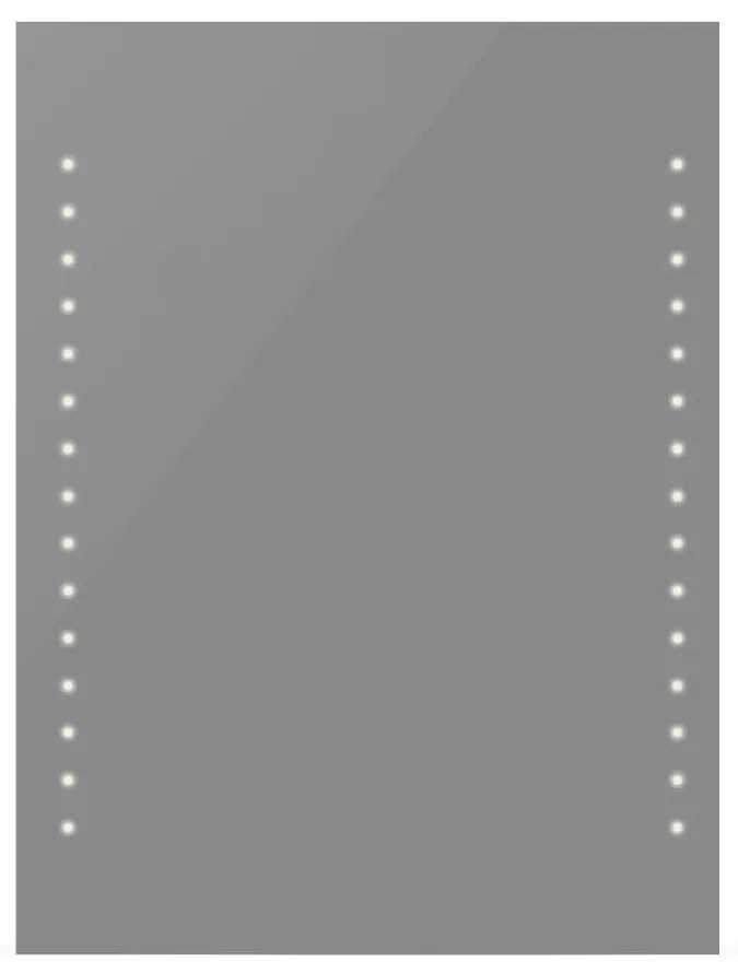 vidaXL fürdőszobatükör LED-fényekkel 60 x 80 cm (Ho x Ma)
