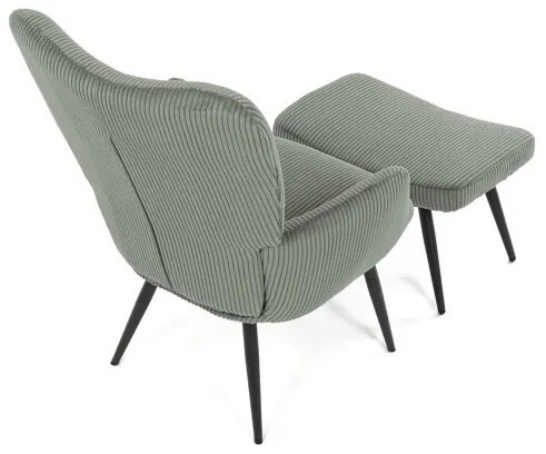 Zöld Corduroy Relax Fotel. AK-L7285 GRN6