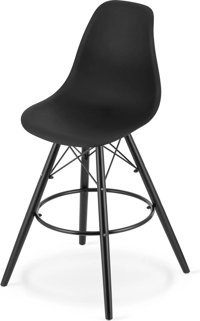 AKCIÓ Fekete bárszék CARBRY LAMAL fekete lábakkal II. osztály