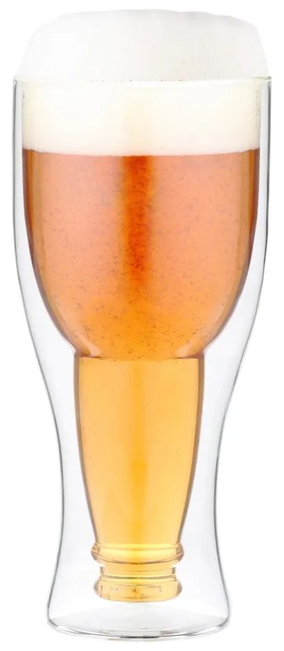 Duplafalú fordított söröspohár, 350 ml - Vialli Design