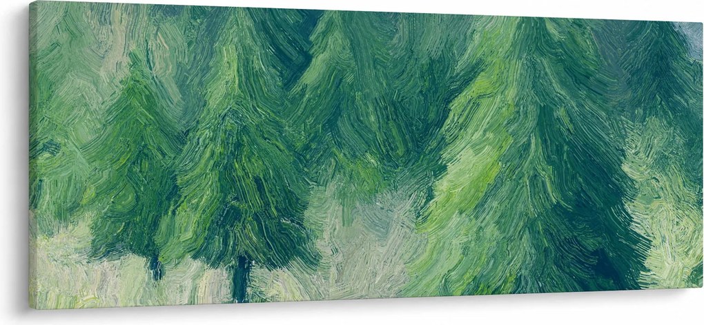 Kép - Festett tűlevelűek (120x50 cm)