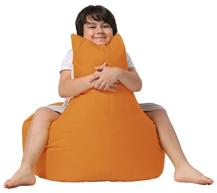 Narancssárga gyerek babzsákfotel Baton – Floriane Garden