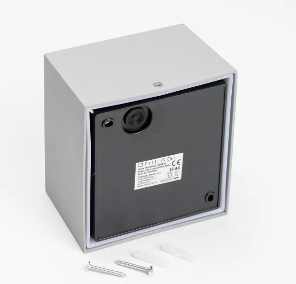 Brilagi - LED Kültéri fali lámpa TERNI LED/12W/230V szürke IP44