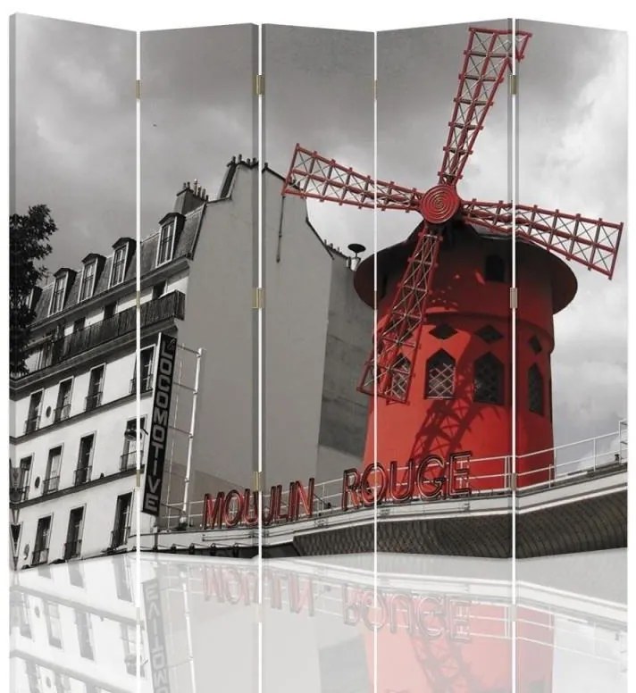 Gario Paraván Moulin Rouge Méret: 180 x 170 cm, Kivitelezés: Forgó paraván 360°