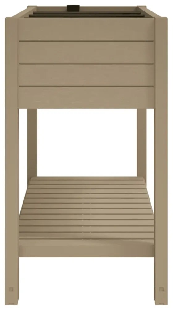 világosbarna polipropilén magaságyás 110x45x79 cm