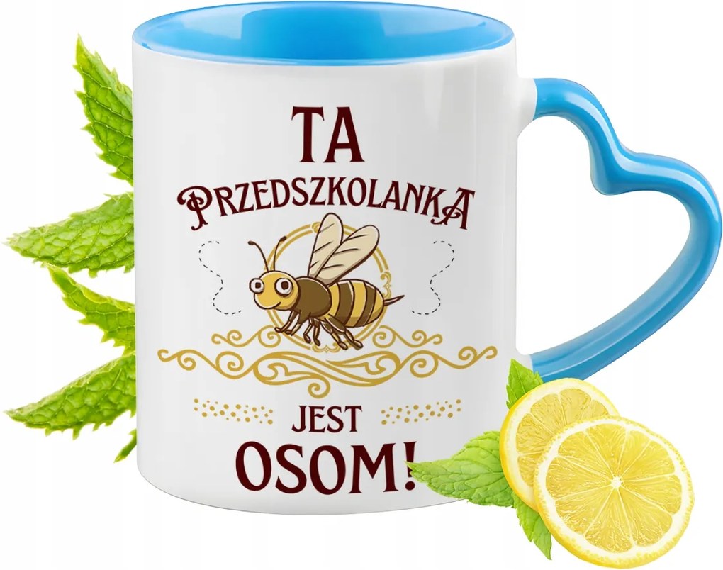 Óvodásoknak Kék Bögre Szív Alakú Füllel Ajándék