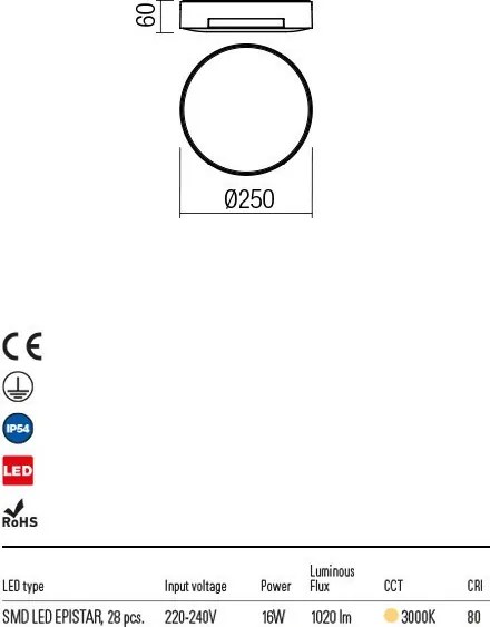 REDO 90005 SKOR Modern Kültéri Mennyezeti Lámpa LED IP54